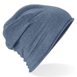 Beechfield Štýlová Jersey čiapky - denim blue