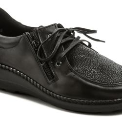 Axel AXCW129 čierne dámske zdravotné poltopánky topánky šírka H EUR 37