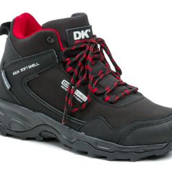 DK 1029 čierno červené dámske outdoor topánky EUR 37