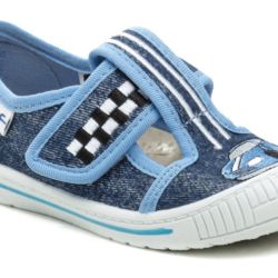 3F chlapčenské modré papuče auto 3SK3-22 EUR 31