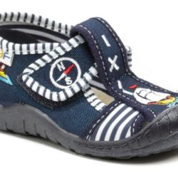 3F chlapčenské modré papuče loď 2K5-9 EUR 20