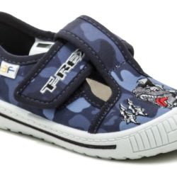 3F chlapčenské modré papuče T-Rex 3SK3-27 EUR 25