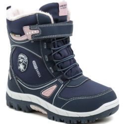 American Club RL-23-21 modro ružové detské zimné topánky EUR 28