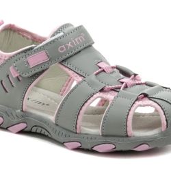 Axim 5S1116 šedo ružové detské sandále EUR 35