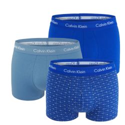 Calvin Klein - 3PACK cotton stretch blue logo boxerky - limitovaná edícia