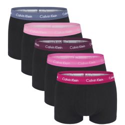 CALVIN KLEIN - 5PACK cotton stretch black boxerky - exkluzívna limitovaná edícia