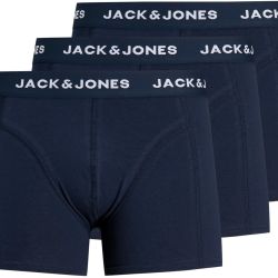 Jack&Jones 3 PACK - pánske boxerky JACANTHONY 12171946 Blue Night s S