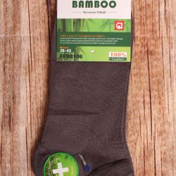 Pánske bambusové členkové ponožky AURA.VIA (FFD8106) - tmavosivé