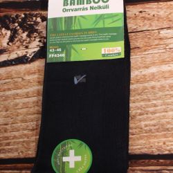 Pánske bambusové ponožky AURA.VIA (FF4346) - tmavomodré