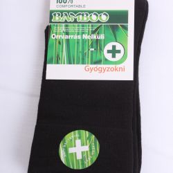 Pánske bambusové zdravotné ponožky (v. 39-42) - čierne