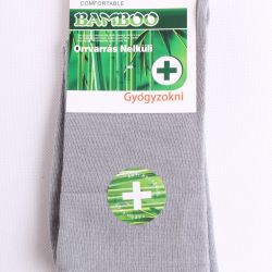 Pánske bambusové zdravotné ponožky (v. 39-42) - svetlosivé