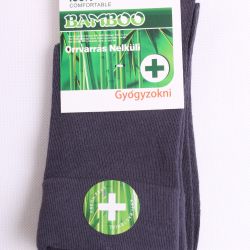 Pánske bambusové zdravotné ponožky (v. 39-42) - tmavosivé