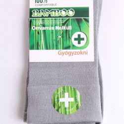 Pánske bambusové zdravotné ponožky (v. 43-46) - bledosivé