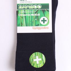 Pánske bambusové zdravotné ponožky (v. 43-46) - tmavomodré