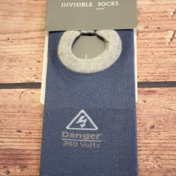 Pánske bavlnené neviditeľné ponožky (FDD6197) - modré