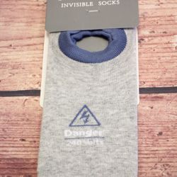 Pánske bavlnené neviditeľné ponožky (FDD6197) - sivo-béžové