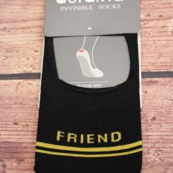 Pánske bavlnené neviditeľné ponožky (FDD6255) - FRIEND - čierne