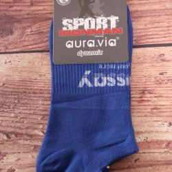 Pánske členkové ponožky AURA.VIA-SPORT (FDS6162) - modré