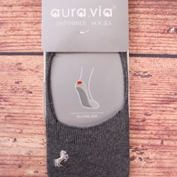 Pánske neviditeľné ponožky AURA.VIA (FDDX3610) - antracitové