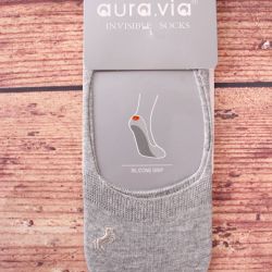 Pánske neviditeľné ponožky AURA.VIA (FDDX3610) - bledosivé
