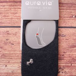 Pánske neviditeľné ponožky AURA.VIA (FDDX3610) - rifľovo modré