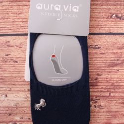 Pánske neviditeľné ponožky AURA.VIA (FDDX3610) - tmavomodré