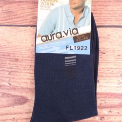 Pánske ponožky AURA-VIA (FL1922) - tmavomodré