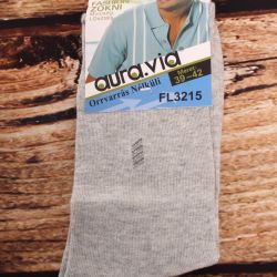 Pánske ponožky AURA.VIA (FL3215) - bledosivé