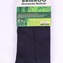 Pánske ponožky bambusové vrúbkované (FF9509) - tmavomodré (v.39-42)