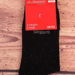 Pánske ponožky KAPPA (304VLBO-902) - čierne s bodkami