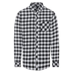LIVERGY® Pánska flanelová košeľa (XL (43/44), čierna)