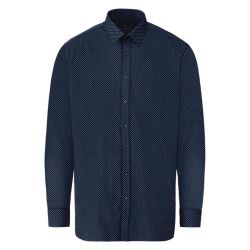 NOBEL LEAGUE® Pánska košeľa „Slim Fit', námornícka modrá (40, vzor/námornícka modrá)