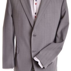 Pánsky oblek (v. 194 cm) - sivý