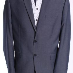 Pánsky oblek HARRY (v. 188 cm) - sivo-modrý