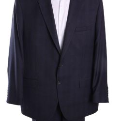 Pánsky oblek KONRAD - 'B' (v. 182cm) - jemne károvaný - modro-čierny