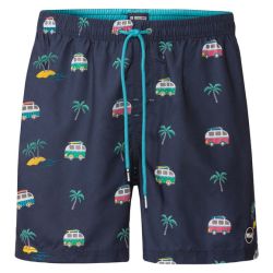 Happy Shorts Pánske šortky na kúpanie (L, tropická)