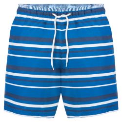 LIVERGY® Pánske šortky na kúpanie (L, modrá/pruhy)