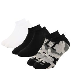 DIESEL - 3PACK gray členkové ponožky