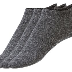 LIVERGY® Pánske ľanové ponožky, 3 páry (39/42, antracitová)
