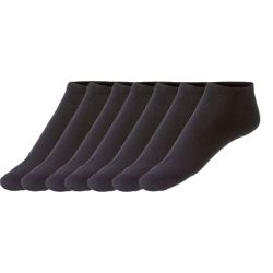 LIVERGY® Pánske nízke ponožky, 7 párov (43/46, čierna)