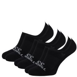 O'NEILL - 3PACK neviditeľné čierne ponožky