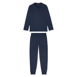 LIVERGY® Pánske pyžamo (L (52/54), námornícka modrá)