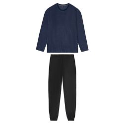 LIVERGY® Pánske pyžamo (L (52/54), námornícka modrá/čierna)