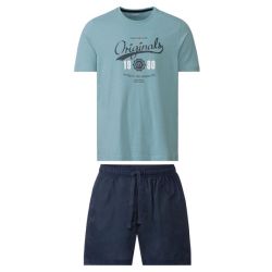 LIVERGY® Pánske pyžamo (M (48/50), modrá/navy modrá)