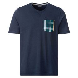 LIVERGY® Pánske pyžamové tričko (S (44/46), navy modrá)