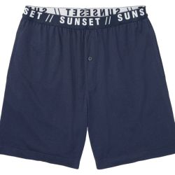 LIVERGY® Pánske šortky na spanie (L (52/54), námornícka modrá)