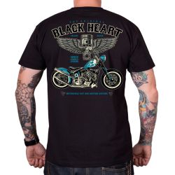 BLACK HEART Blue Chopper čierna - 3XL
