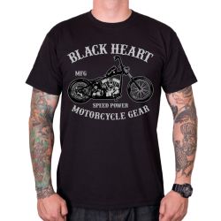 BLACK HEART Chopper čierna - L
