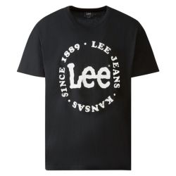 Lee Pánske bavlnené tričko (L, čierna)