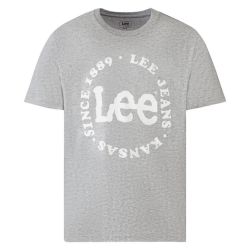 Lee Pánske bavlnené tričko (L, sivá)